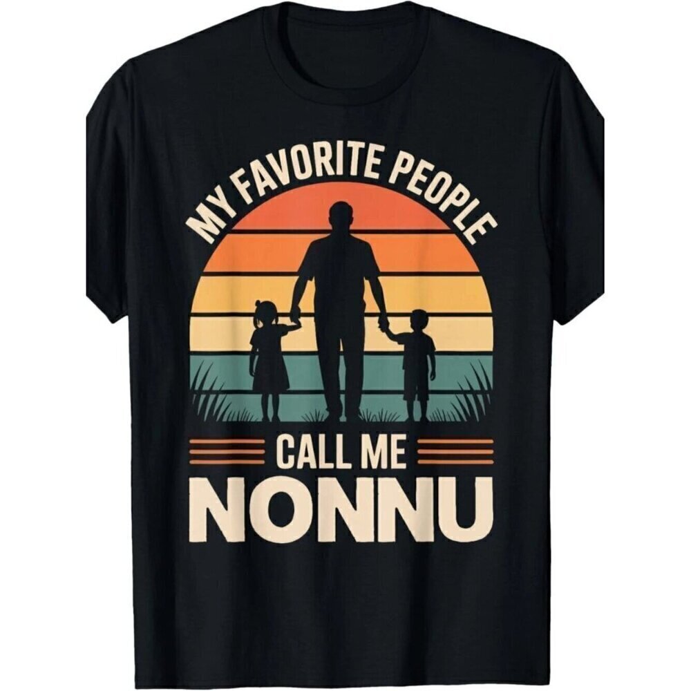 My Favorite People Call Me NONNU Retro Sunset Unisex T-Shirt